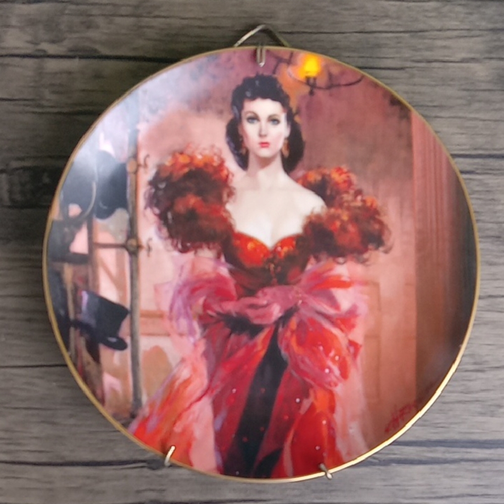Gone With The Wind. Scarlett's Resolve Decorative Plate 1989